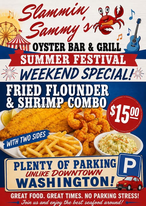 Summer Festival Weekend Special - Fried Flounder & Shrimp Combo