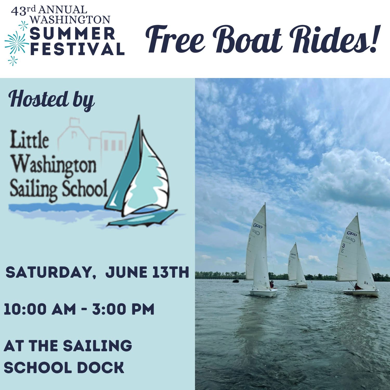 Free Boat Rides - Little Washington Sailing School
