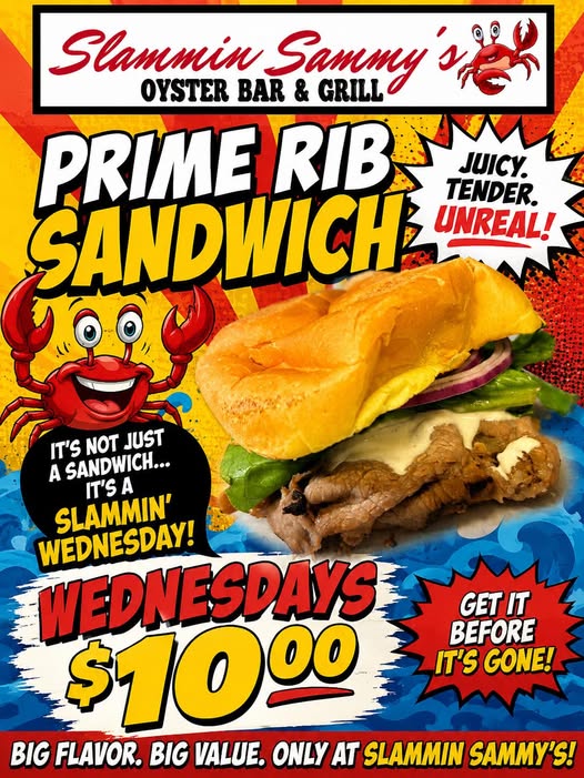 Prime Rib Sandwich Special