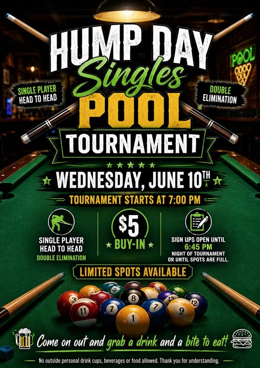Singles Pool Tournament