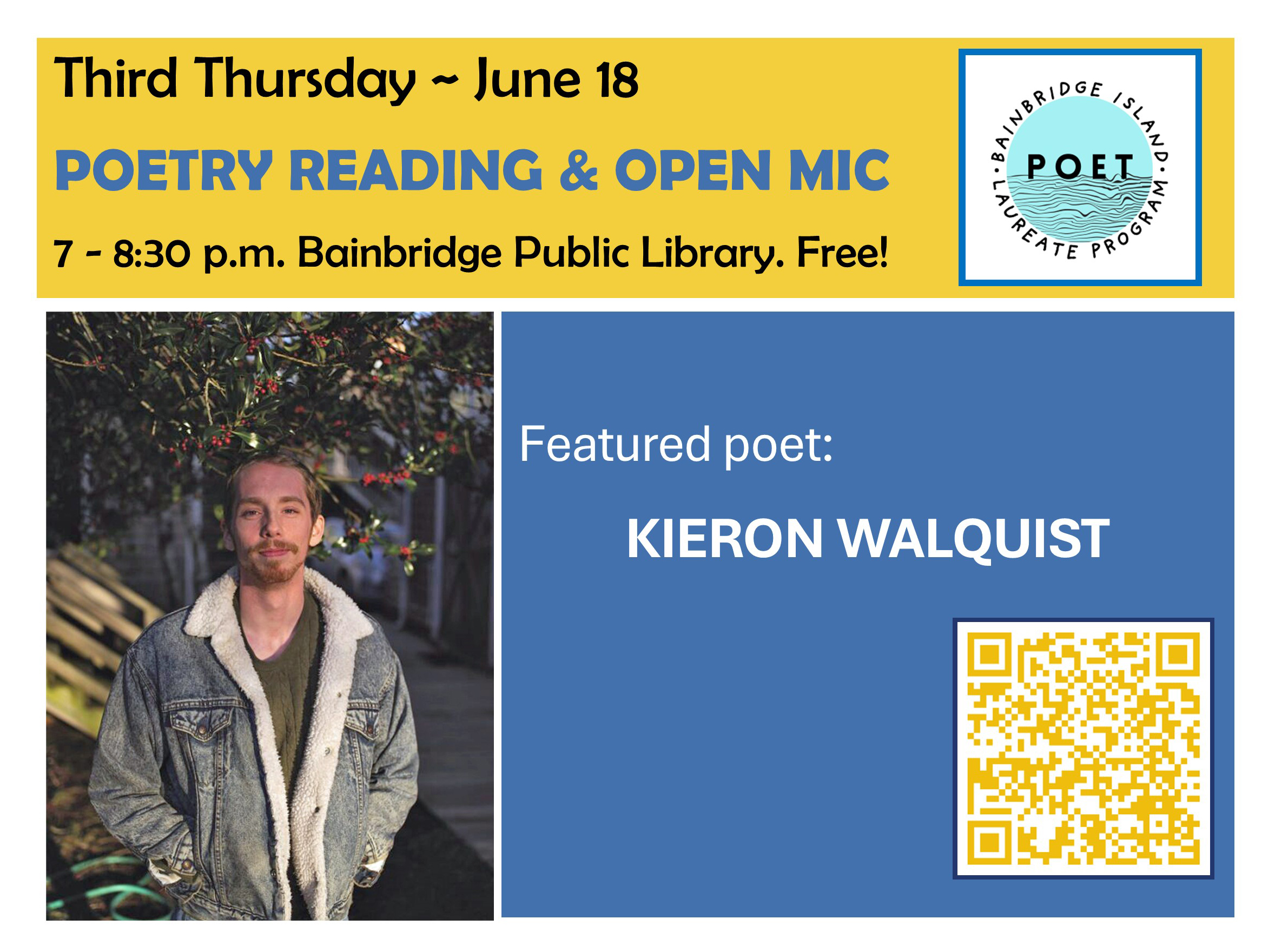 Bainbridge Open Mic Poetry at the Library
