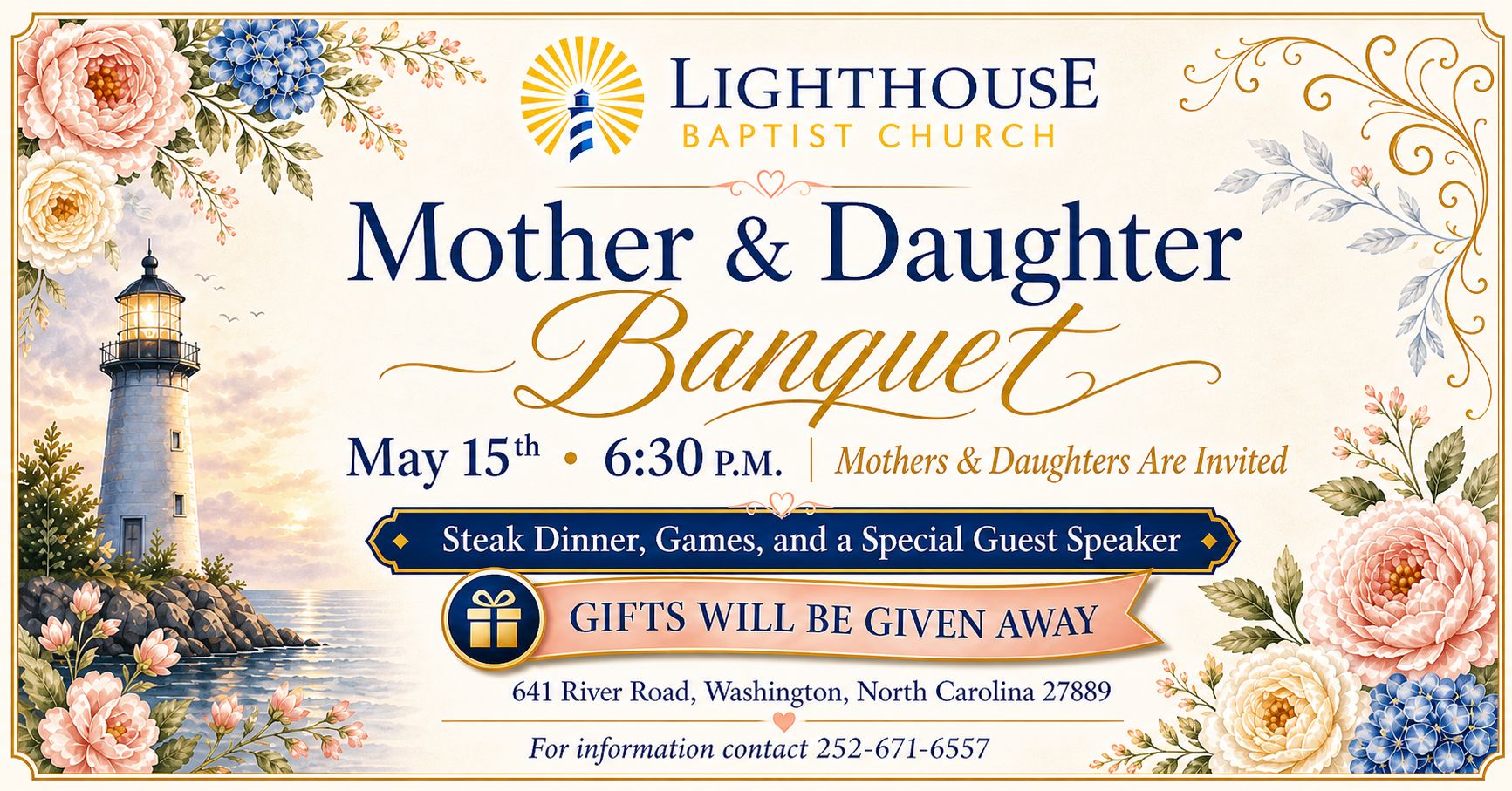 Mother/Daughter Banquet (All Ladies and Girls are Invited!)