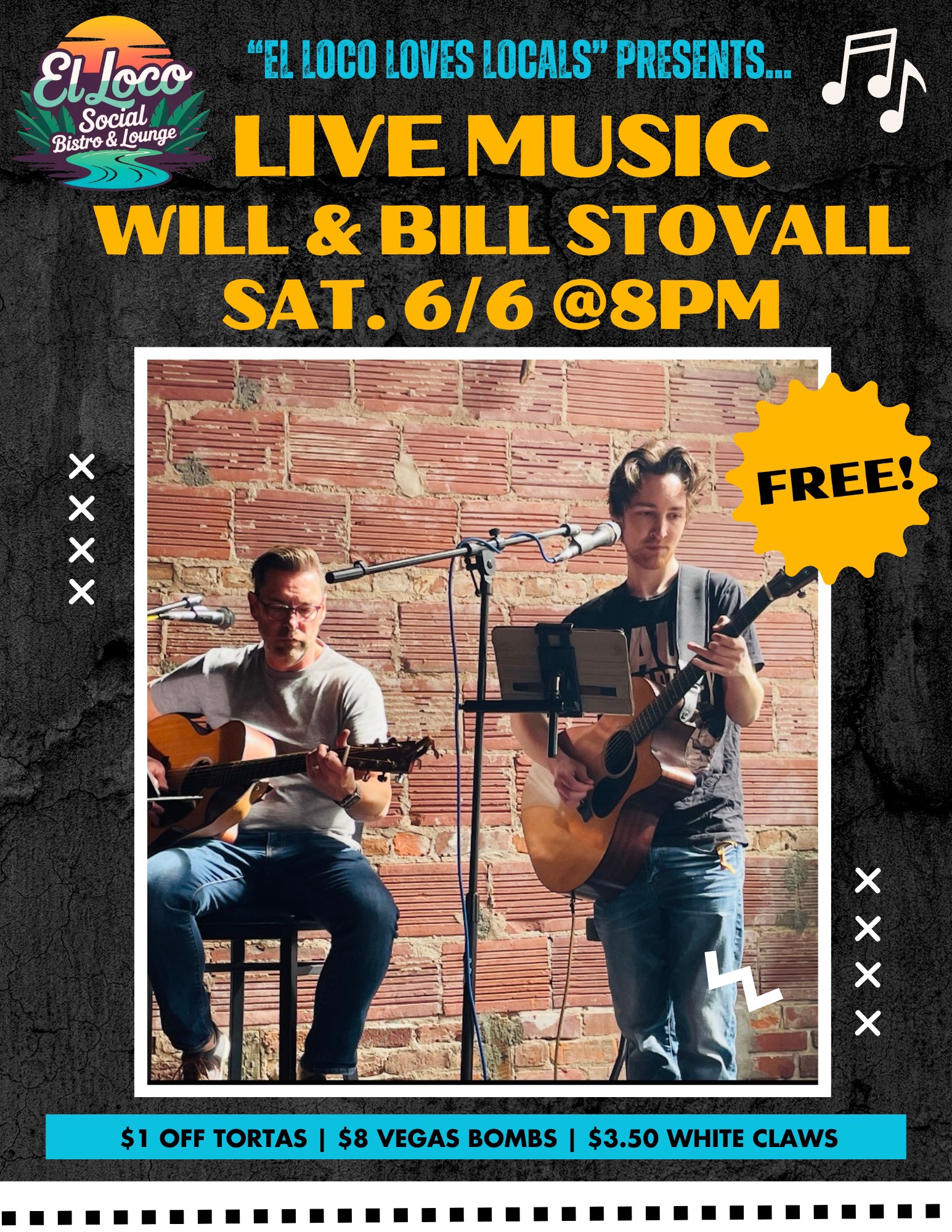 Will & Bill Stovall Live Music