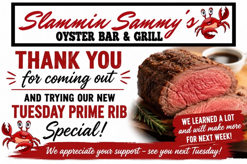 Tuesday Prime Rib Special