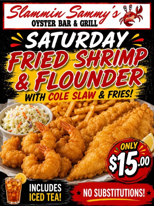 Saturday Fried Shrimp & Flounder Special