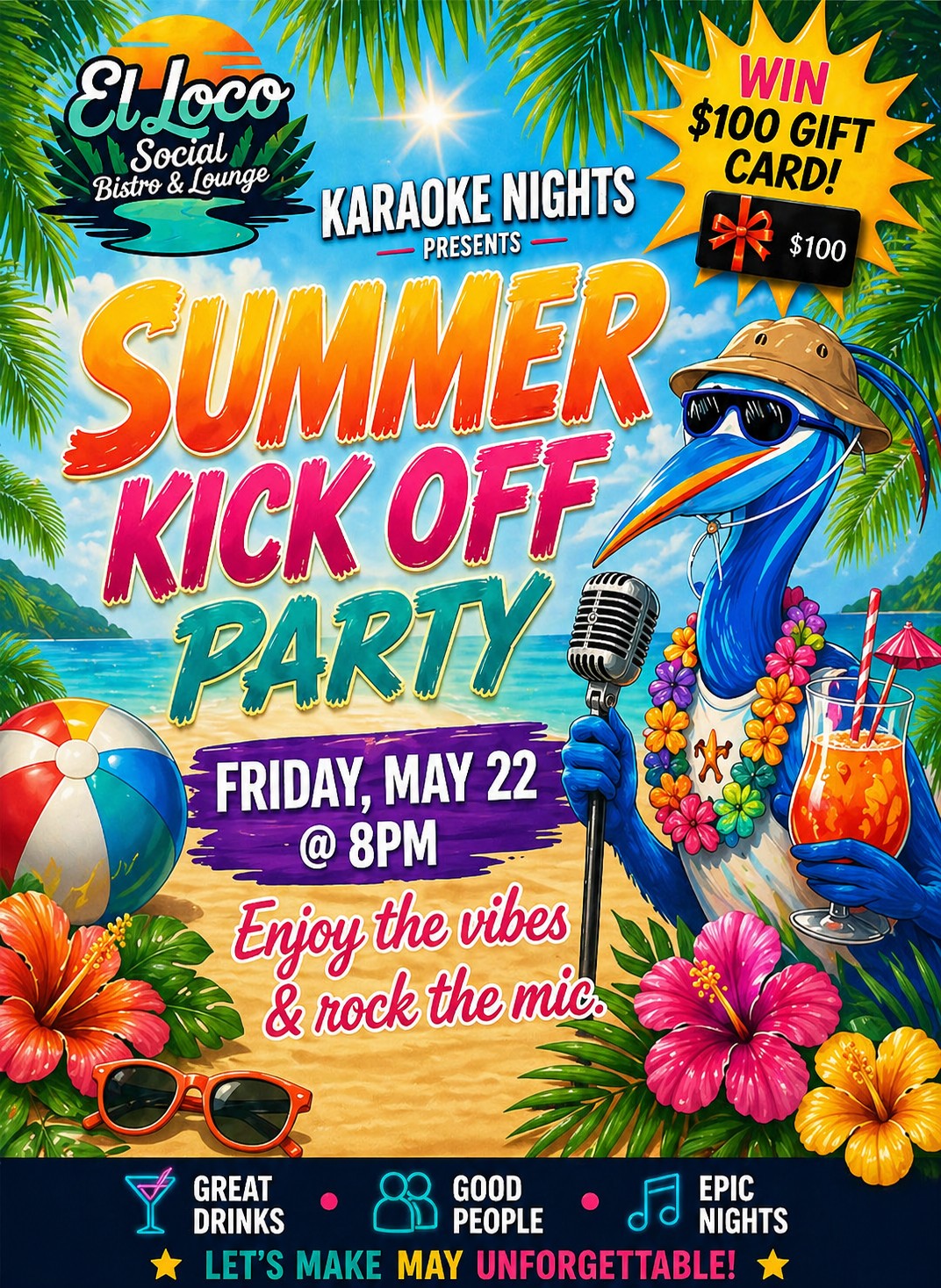 Summer Kick Off Karaoke Party 5/22 @8PM!☀️🎤